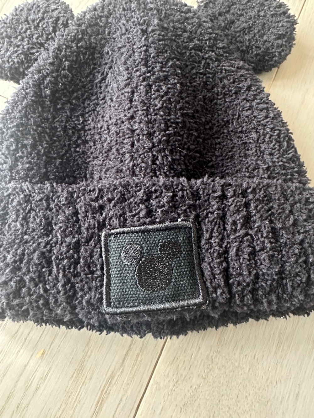 Barefoot Dreams Black Fuzzy Ear Beanie Hat - Kids Accessories - Picture 2 of 3
